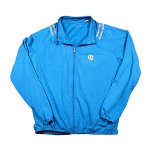 Nashbar Men's XXL Cycling Jacket Full-Zip Blue Skies Long Sleeve 3-Pouch Jersey